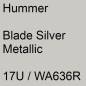 Preview: Hummer, Blade Silver Metallic, 17U / WA636R.